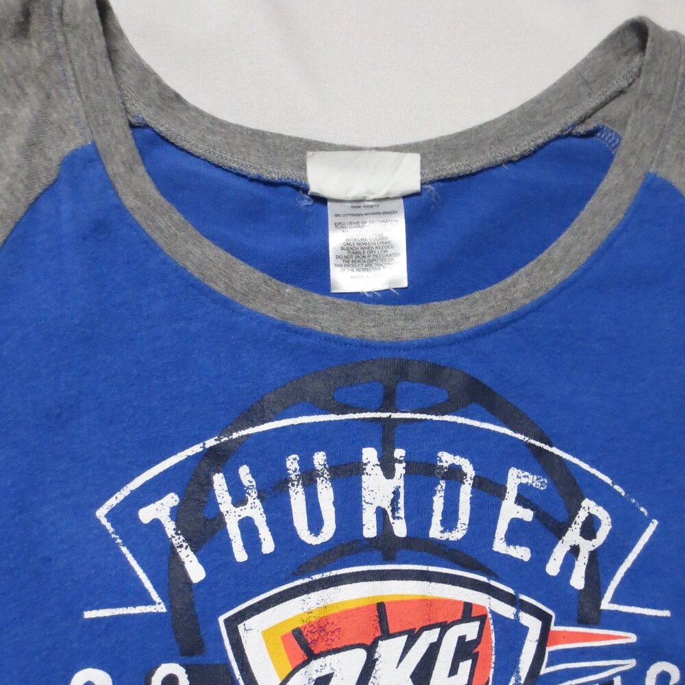 4/$14 NBA OKC THUNDER womens CREWNECK shirt OKLAHOMA CITY top BASKETBALL size XL - Picture 7 of 9